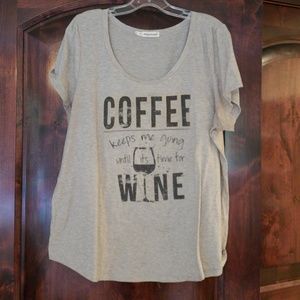 Coffee & Wine graphic tee